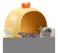 Casa para Gatos de 45 cm con Estructura de ABS Suave, esturdy y para Mascotas pequeñas de 5 kg, fácil de Usar, Ideal para Dormir y Descansar