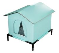 Casa para Gatos de Exterior, Impermeable, con Aislamiento de Aluminio y Base elevada para Invierno, Granero, Patio, Patio Trasero comunitario, casa para Gatos de Exterior, para con ais