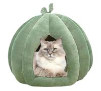 Casa para gatos de Halloween | Pumpkin Cat House Caseta para gatos - Cueva para gatos, caseta para animales de Halloween espesada, ahorra espacio, refugio para gatos para gatitos, perros pequeños