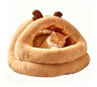 Casa para gatos de interior navideña | Lavable para clima frío - Casa para gatos con tema reno navideño - Para razas pequeñas, medianas y grandes, para salón, dormitorio, balcón y juegos