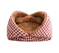 Casa Para Gatos De Interior Semicerrado Relleno Para Clima Frío