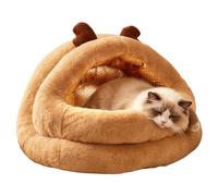 Casa para gatos de Navidad, muebles cálidos y lavables, casa de gato con forma de reno navideño, para razas pequeñas a grandes que juegan descansando siestas, sala de estar, dormitorio, balcón