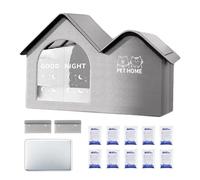 Casa para gatos de verano, refugios para mascotas salvajes refrescantes, refugio de aislamiento para mascotas, suministros para clima cálido para perros pequeños y cachorros