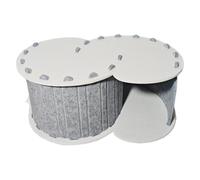 Casa para gatos diseño semicerrado refugio para interiores con tela resistente a los arañazos Cama de descanso extraíble lavable para mascotas