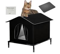 Casa para Gatos Exterior - Caseta para Gatos De Exterior | Refugio para Al Aire Libre | Resistente A Las Mordeduras Y Al Desgaste | Cama Aislante Portátil para Gallinas Y Otros Animales En Patios