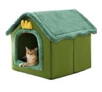 Casa para gatos Interior Nido for gatos for todas las estaciones, suministros for gatos domésticos engrosados de tipo cerrado, frío y resistente al viento en invierno, nido cálido for gatos Casa del