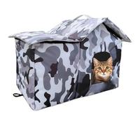 Casa para Gatos para Exteriores, Caseta para Gatos Impermeable, Refugio para Mascotas Resistente A La Intemperie, Caseta Exterior Gato, Casetas Gato Exterior Invierno para Perros Salvajes