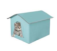 Casa para gatos para uso al aire libre - Tienda de campaña plegable cálida para mascotas, refugio impermeable | Cama cueva de invierno para gato callejero, gatito salvaje, cachorro, conejito | Hogar