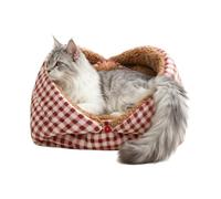 Casa para gatos | Peluche cálido extraíble plegable - Casa de mascotas de invierno para gatos y perros - para sala de estar, dormitorio, garaje, jugar, descansar, siesta, cachorro y gatito
