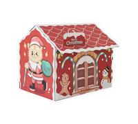 Casa para gatos - Refugio de cartón, salón de hierba gatera | Casa de juegos interior resistente a los arañazos con ventanas, cama acogedora con rascador integrado para gatos para descansar y jugar