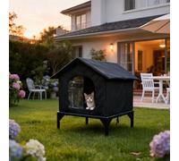 Casa para Gatos - Refugio Interior Y Exterior Parä Jardín Ŷ Hogar | Vivienda Invierno Ÿ Verano Parâ Mascotas | Escondite Seguro para Gatos, Perros Y Conejos