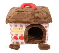 Casa para Gatos Suave, lo Suficientemente cómoda, Espacio Interior, portátil, Dibujos Animados, Linda casa para Perros, Cama para Perrera para Uso en Interiores, Mascotas pequeñas (Metro)