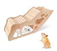 Casa para Hámster, Casa de Madera para Hámster, Hámster Escondite, Accesorios para Jaula de Hamster Casa para Roedores, Jerbos, Conejillos de Indias