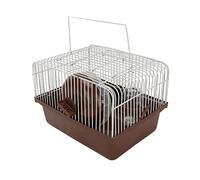 Casa para Hámster de Viaje, Jaula para Hámster de Fácil Limpieza, Bonito Cuenco de Comida, Diseño de Rueda para Conejillo de Indias para Conejos