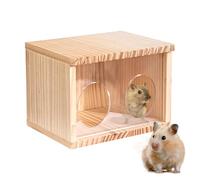 Casa para hámster - Escondites para jerbos de 16,3 cm | Clear Doors Cabañas creativas para Chinchilla, Accesorios de jaula, Casas de hámster y escondites para pequeños animales de compañía/hurgo/