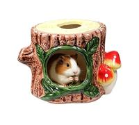 Casa Para Jerbos Y Pequeños Roedores,Cama Cerámica De Descanso Y Sueño | Decoración Para Jaula Del Hámster,Jerbos Ratones Mascotas Hurones Chinchillas para Uso en Interior y Exterior del Hogar Pequeño
