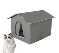 Casa Para Mascotas Al Aire Libre - Casa Para Gatos Salvajes | Casa Para Gato Impermeable Con Correa De Hebilla Fija | Refugio Plegable Para Mascotas | Nicho Para Gato Al Aire Libre Nicho Para