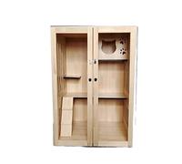 Casa para mascotas Casa para mascotas Villa con jaula para gatos Gabinete para gatos Casa para gatos Casa para gatos Interior Puerta con orificio para gatos personalizada y gratuita Nido para gatos Vi