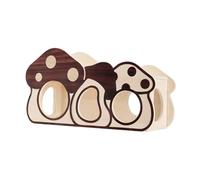 Casa Para Mascotas Jerbo,Hábitat de Enriquecimiento Ambiental de Madera con Cabaña de Champiñón | Decoración Para El Hábitat De Los Animales Pequeños | Para Conejos Jerbos Animales Pequeños Hurones Er