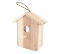 Casa para pájaros | Cabaña de Madera con Ventana Transparente - para colibríes con - Balcón para Jardines un ecosistema armonioso y aporte vitalidad a su jardín al brindarl