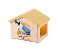 Casa para pájaros - Cómoda tienda retráctil pequeña con almohadilla - Casa de cama para pericos - para invierno al aire libre jaula pajarera criar dormir jugar posarse esconderse descansar mantener la