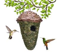 Casa Para Pájaros De Hierba | Refugio Transpirable Para Exteriores: Casas Para Pájaros Colgantes, Bolsillos Para Dormir De Colibríes Para Jardín, Patio, Cercas, Un Refugio Seguro Y Espacio Abierto Par