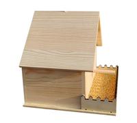 Casa para pájaros de madera - Pajarera con aviario, lugar de anidación ventilado | Sitio de nido natural para colibríes, loros, parásitos | Jardín Terraza Park Comederos Máquinas de alimentación