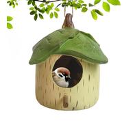 Casa para Pájaros De Resina, Casa para Pájaros Al Aire Libre, Cajas para Exteriores Hechas A Mano | Lugar Cálido, Protegido, Único, Protegido del Agua Y El Sol, para Los Gorriones Colibríes