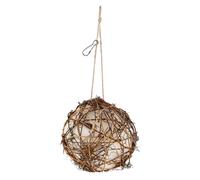 Casa para pájaros salvajes, materiales hechos a mano para pajareras y pajareras,Material para anidar colibríes - Globe Bird House, estación de anidación de pájaros al aire libre recargable para pájaro