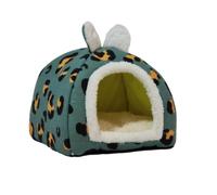 Casa para Perros de Interior, Cama Plegable Suave para Perrera, Nido cálido para gatos, Cueva para Cachorros con cojín para Perros pequeños, medianos y Grandes, C-44 * 44 * 36 cm