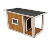CASA para Perros “MY Garden” con Techo Desmontable, Ventana Y Patio 98X58XH58CM