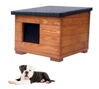 Casa Para Perros Perro Refugio 50 X 45 X 41 CM De Madera A Prueba De Clima