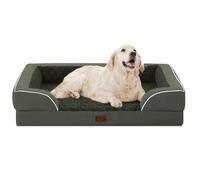 Casa Paw Cama ortopédica XL para perros extragrandes, camas impermeables de espuma viscoelástica con lados, parte inferior antideslizante y camas de espuma para perros grandes con funda extraíble