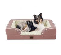 Casa Paw Camas ortopédicas para perros, cama de espuma viscoelástica impermeable de gran tamaño con lados, parte inferior antideslizante y camas de espuma para perros grandes con funda extraíble
