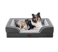 Casa Paw Camas ortopédicas para perros, impermeables, de espuma viscoelástica, camas para perros de gran tamaño con lados, parte inferior antideslizante y camas de espuma para perros grandes con funda