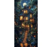 Casa Pintar por Numeros 100x200cm Pintura Acrilica Luna, k-84