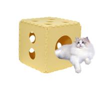 Casa Plegable para Gatos | Cueva de Cama para Gatos empalmada con escondite Lavable | Cubo Interior para Gatos para una relajación acogedora | Casas y condominios para Todos los Gatos y Perros