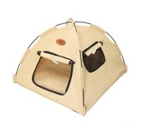 Casa plegable para mascotas con diseño transpirable, para animales pequeños, ideal para uso doméstico y camping, fácil almacenamiento (M)