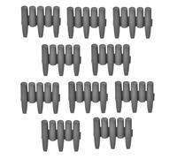 [casa.pro] empalizada para jardín - set de 10 unidades - separadores para césped - gris oscuro longitud 270cm 24 cm