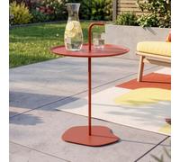 casa.pro Mesa Auxiliar Exterior Calimera Redonda 57xØ38 cm Color Terracota