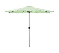 casa.pro Sombrilla Sonn 300 x 230 cm con Manivela para Jardín Patio Terraza Balcón Repelente al Agua Parasol Vara de Acero Verde Pastel