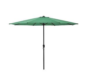 casa.pro Sombrilla Sonn 300 x 230 cm con Manivela para Jardín Patio Terraza Balcón Repelente al agua Parasol Vara de Acero Verde