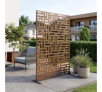 Tabique bernalda con diseño atractivo acero 180x120x40cm - marrón [casa.pro]