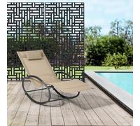 casa.pro Tabique Bernalda Divisor de Espacios Biombo Separador de Ambientes Exterior Interior Diseño Atractivo Protege del Sol Viento Acero Galvanizado 180 x 90 x 40 cm - Negro