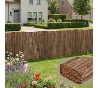 casa.pro Valla de corteza 100x300 cm Zamora Pantalla de privacidad Natural | resistente separador de ambientes para jardín terraza balcón patio exterior