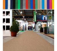 Casa pura - Alfombra de medición de hasta 40 m de longitud - difícilmente inflamable - boda enrollable alfombra de eventos alfombra VIP - polipropileno, beige, 1 m x 20 m (BxL)