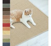 casa pura Alfombra rascador para gatos de sisal natural, posibilidades de arañar para gatos, muebles para pared o suelo, resistente y lavable, 50 x 100 cm, color marfil