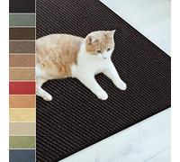 casa pura Alfombra rascador para gatos de sisal natural, posibilidades de arañar para gatos, muebles para pared o suelo, resistente y lavable, 120 x 180 cm, color negro