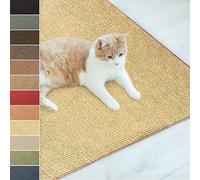 casa pura Alfombra rascador para gatos de sisal natural, posibilidades de arañar para gatos, muebles para pared o suelo, resistente y lavable, 50 x 100 cm, color natural