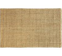 casa pura Felpudo de yute natural, 60 x 90 cm, alfombra tejida de fibra natural, moderna alfombra de yute, aspecto de sisal natural para salón, comedor y pasillo